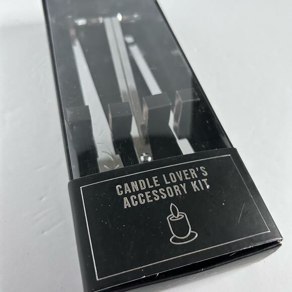 Stainless Steel Candle Accessory Set Wick Trimmer Snuffer Wick Dipper Gift Set - Picture 1 of 5